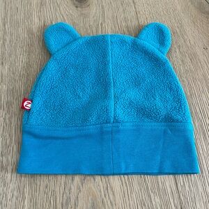 Zutano Blue Fleece Baby Hat with Ears